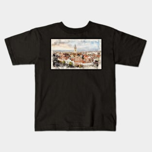 Sibiu, Romania from the Council Tower Kids T-Shirt